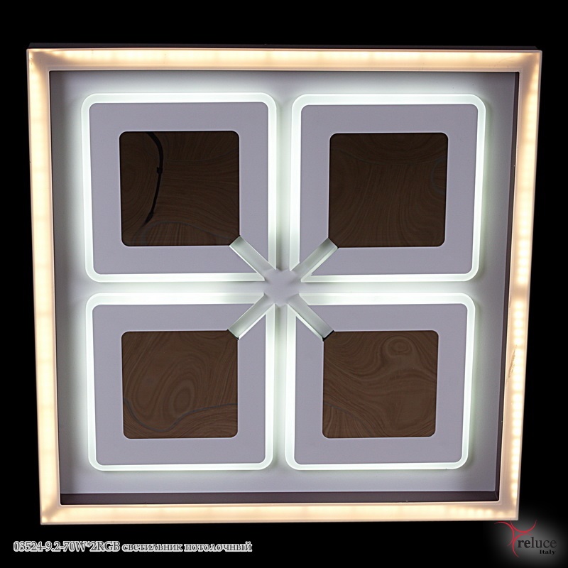 Светодиодная люстра 03524-9.2-70W*2RGB светильник потолочный