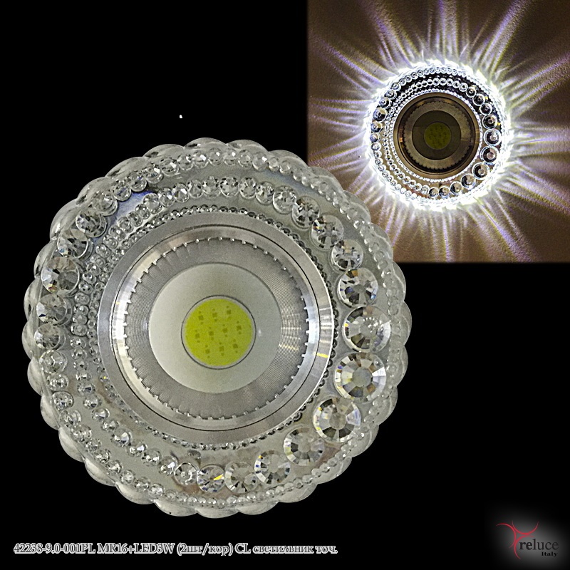 42238-9.0-001PL MR16+LED3W CL светильник точ. Улыбка Света