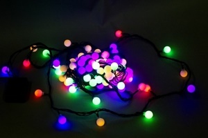 A-002A LED MIX гирлянда светодиодная 10м 100LED с контроллером c насадками 